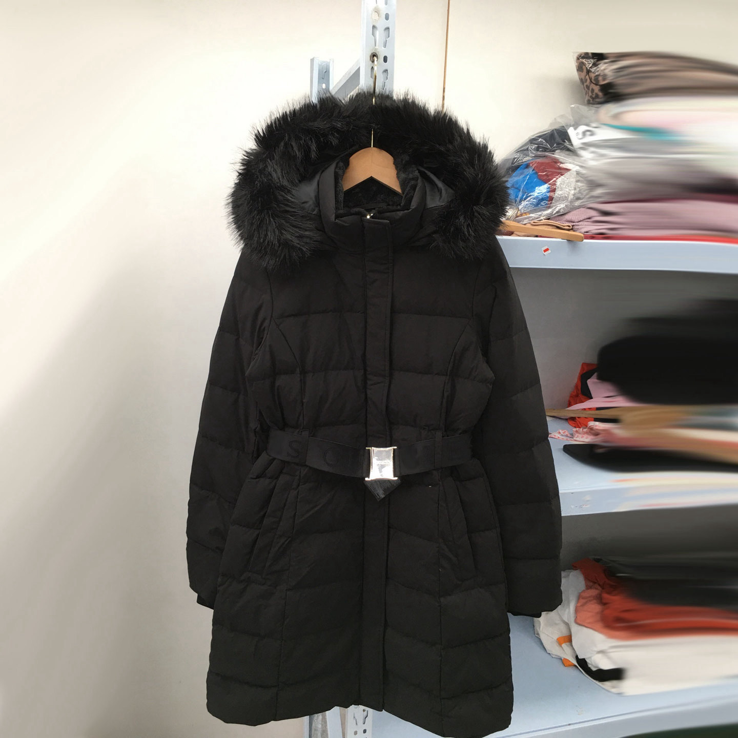 外贸秋冬女长款加厚羽绒服