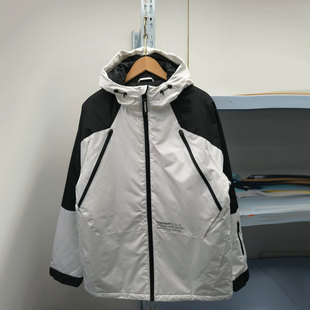 外贸秋冬男款户外冲锋衣棉服防风防水连帽冲锋衣有加大码