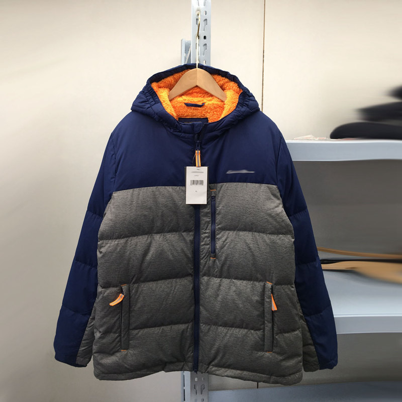 秋冬加厚连帽羽绒服男童装中大童