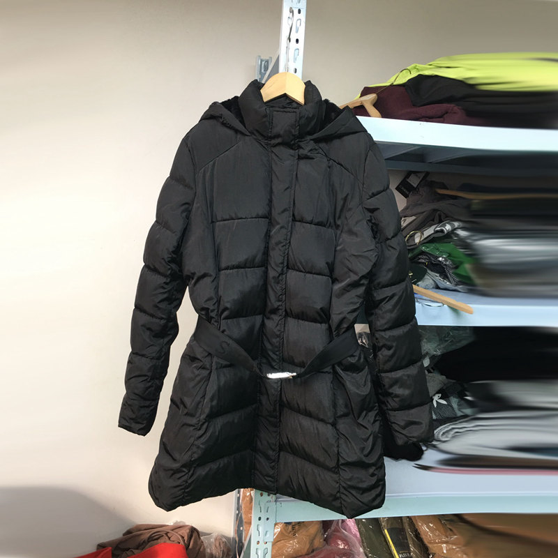 外贸秋冬女装中长款棉服保暖