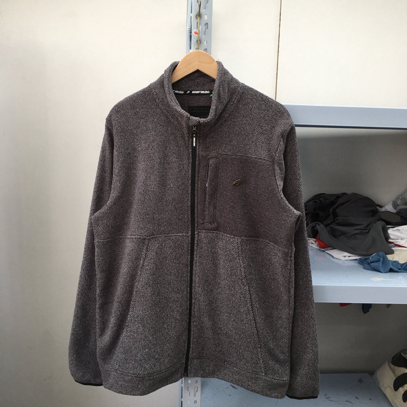 外贸春秋男装立领抓绒衣