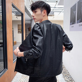 秋季新品休闲时尚皮夹克外套PU皮衣男811-P50，男装皮衣，星座1403B