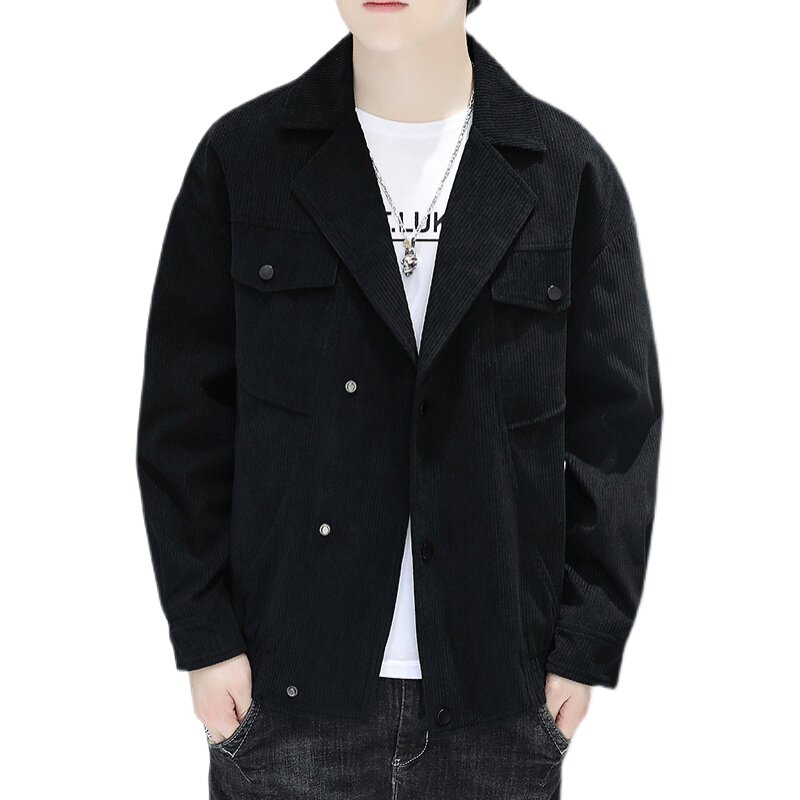 秋冬新款男士翻领灯芯绒休闲西服外套夹克男士上衣JK861-P60,男装夹克,星座1403B