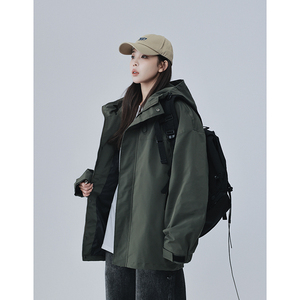 2023秋季新款港风直播夹克男潮流痞帅气ins连帽外套2365-P65,男装夹克,星座1403B