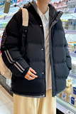 冬季保暖棉衣外套男潮流连帽棉袄大码宽松男加厚面包服2819-P72，男装棉衣，星座1403B