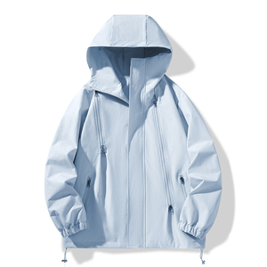 抖音春季新款潮牌宽松连帽夹克户外防风防水登山服2372-P48图片