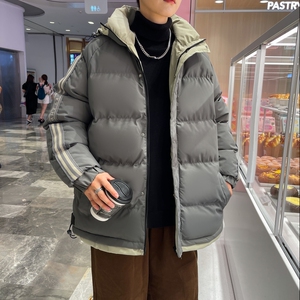 冬季保暖棉衣外套男潮流连帽棉袄大码宽松男加厚面包服2819-P72图片