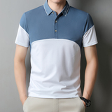 夏季polo衫男士短袖翻领t恤商务休闲简约半袖夏装上衣服T121-P32，男装Polo衫，星座1403B