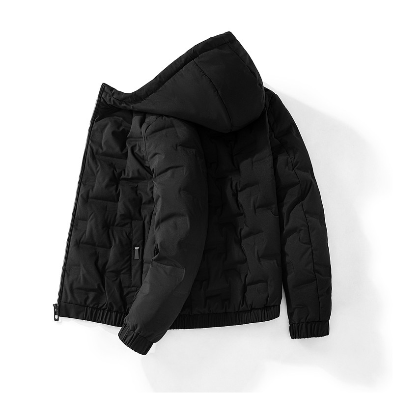 冬季新款男士连帽短款潮流加厚棉服外套大码M-5XL1988-P40，男装棉衣，星座1403B