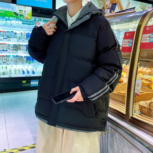 冬季保暖棉衣外套男潮流连帽棉袄大码宽松男加厚面包服2819-P72图片
