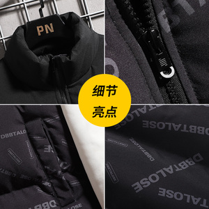 秋冬立领男士棉服外套男装马甲保暖马夹休闲棉衣背心上衣MJ99-P35图片