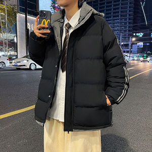 冬季保暖棉衣外套男潮流连帽棉袄大码宽松男加厚面包服2819-P72图片