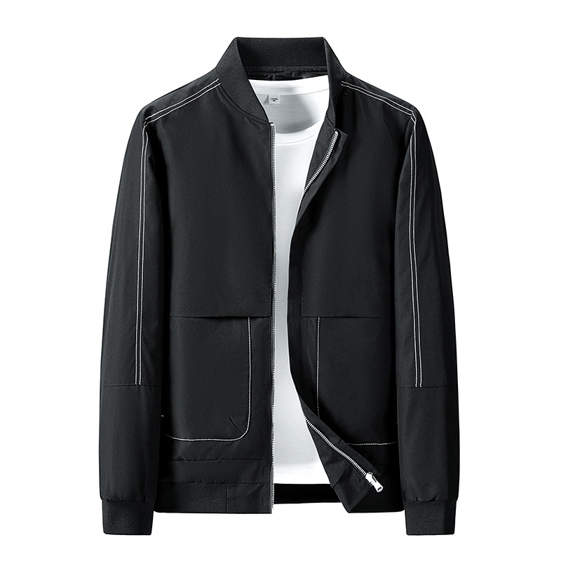 秋季男士棒球服夹克男韩版潮流新款街头运动风外套青少年837-P45，男装夹克，星座1403B