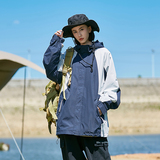 2026秋季新款冲锋衣连帽夹克户外工装日系百搭撞色外套2363-P60，男装夹克，星座1403A