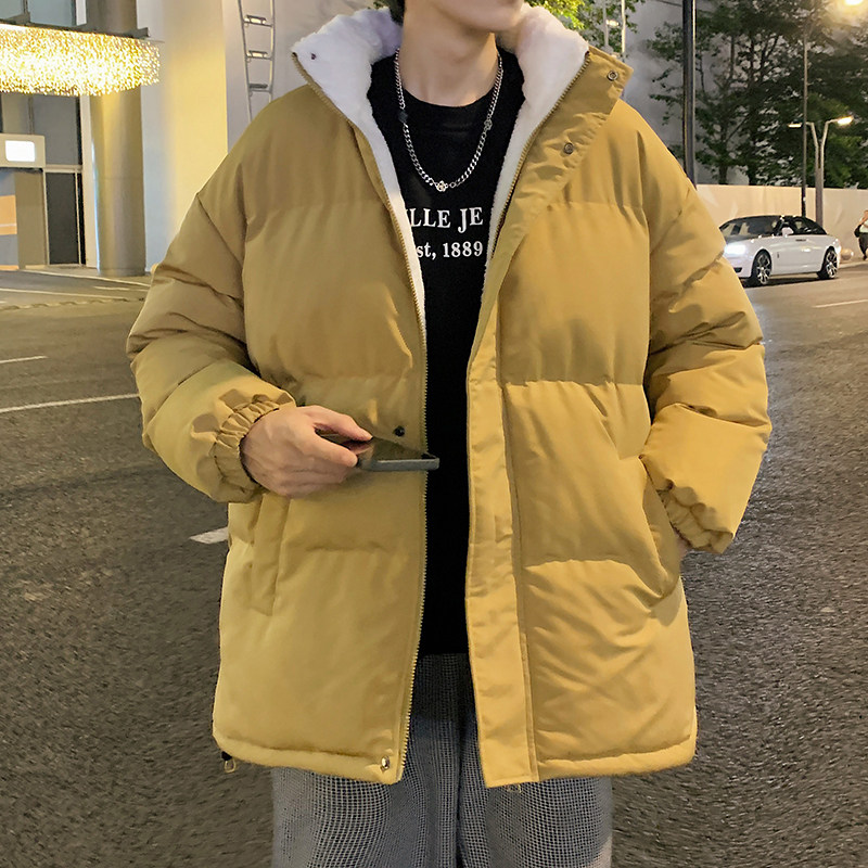 港风棉衣男女款中性风时尚潮流加绒加厚棉衣男款外套M066-P65,男装棉衣,星座1403B