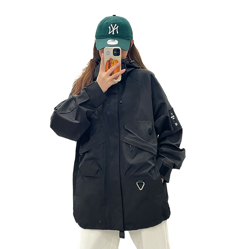 户外工装风冲锋衣外套风衣男女连帽百搭休闲夹克2353-P88,男装夹克,星座1403B