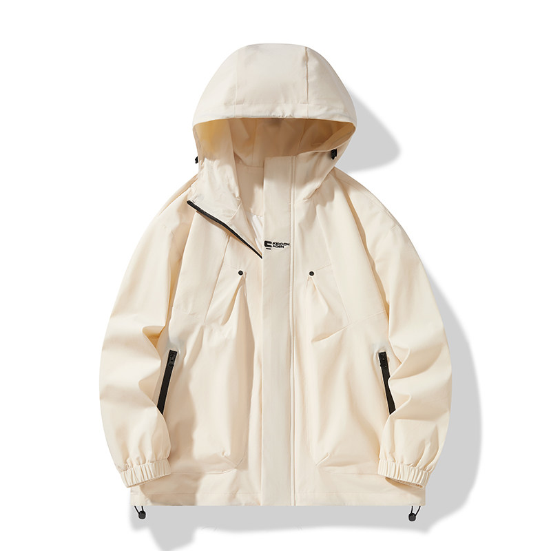 2024春季新款冲锋衣男潮牌宽松连帽登山服工装夹克外套2373-P55,商品下架区,星座1403B