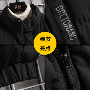 棉衣男冬季棉袄短款立领韩版休闲外套男加厚保暖羽绒棉服8388-P45图片