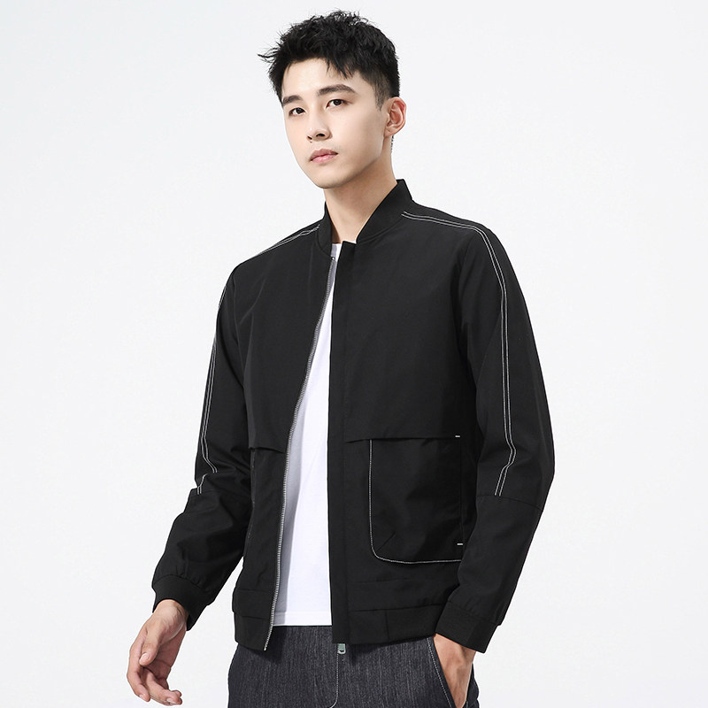 秋季男士棒球服夹克男韩版潮流新款街头运动风外套青少年837-P45，男装夹克，星座1403B