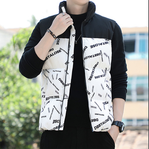 秋冬立领男士棉服外套男装马甲保暖马夹休闲棉衣背心上衣MJ99-P35图片