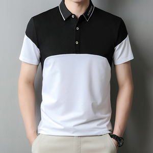 夏季polo衫男士短袖翻领t恤商务休闲简约半袖夏装上衣服T121-P32图片