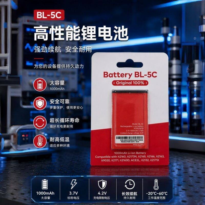 BL-5C电池适用诺基亚手机1100老年人机插卡音箱收音机游戏机电板