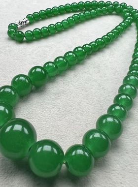 思慕琦玻璃圆珠链玻璃女项链