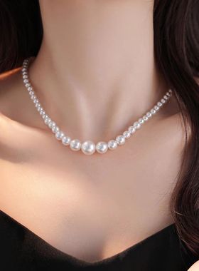 思慕琦仿珍珠仿珍珠圆珠链女项链