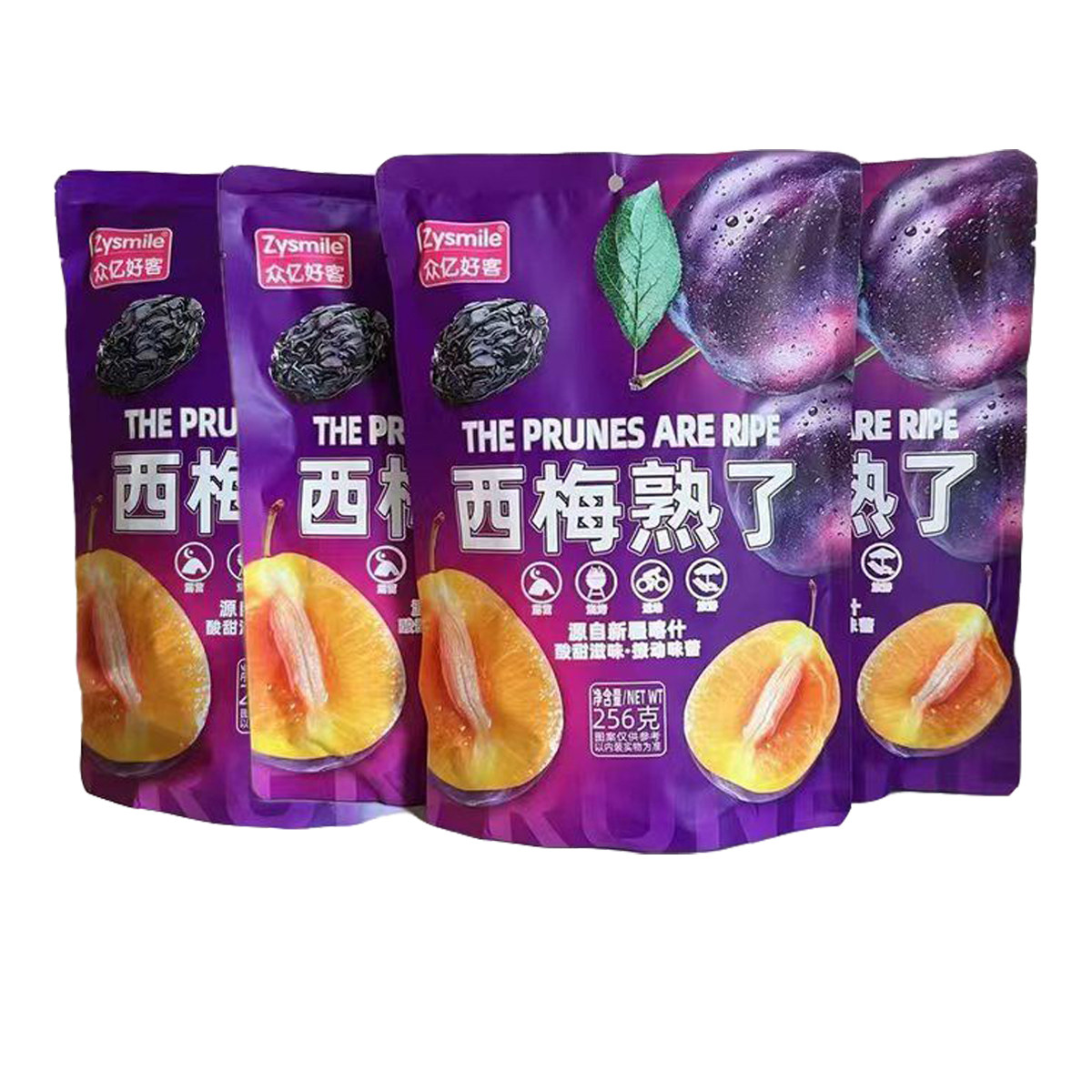 高铁同款 众亿好客西梅熟了256克独立包装休闲酸甜零食西梅子干