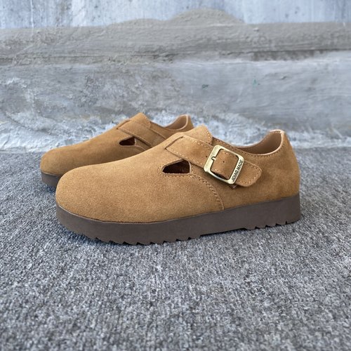 好货女子时尚真皮软底勃肯鞋