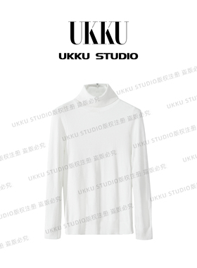 【UKKU STUDIO】秋冬套头高领百搭网红气质长袖打底毛衣211443