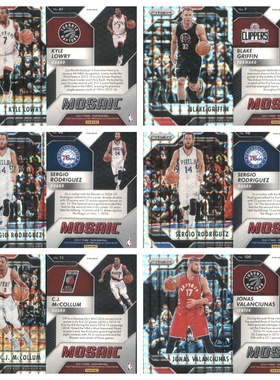 2016-17panini prizm mosaic系列正版NBA球星卡布克格里芬罗斯