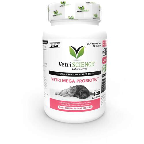【代购】Vetri Mega Probiotic™ 狗猫消化补充剂 120粒