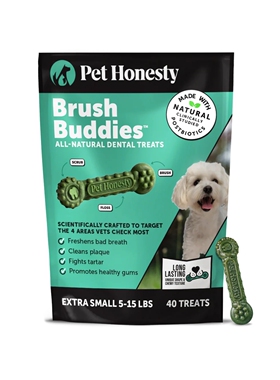 【代购】Pet Honesty Brush Buddies 狗狗洁牙棒XS超小型犬40支装