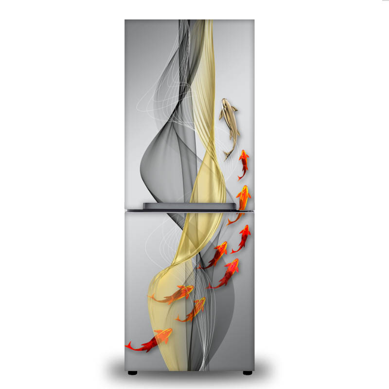冰箱贴纸遮挡装饰画防水贴膜冰箱门贴冰箱侧面贴纸翻新整张bt381