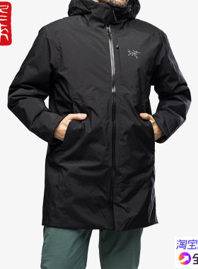 始祖鸟硬壳防风雨保暖棉服大衣
