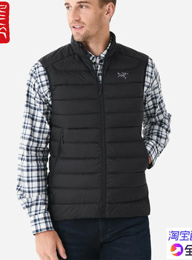 始祖鸟轻薄保暖排骨羽绒背心马甲