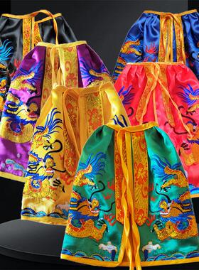 大小佛神仙像披风双龙刺绣黄红绿蓝紫色佛衣关公披袍财神披肩龙袍