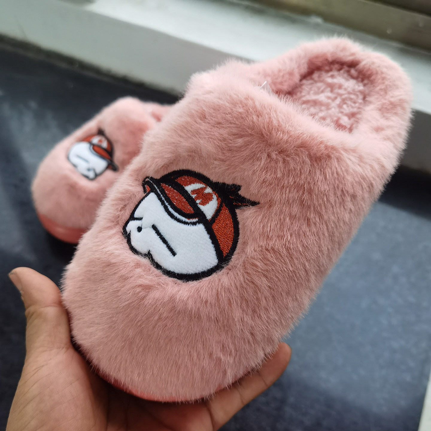 流氓兔棉拖鞋女秋冬季家用室内防滑软底居家情侣保暖毛绒拖鞋冬男