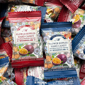 香港唯口爱百香果味夹心硬糖高颜值结婚喜糖办公室零食樱花水果糖