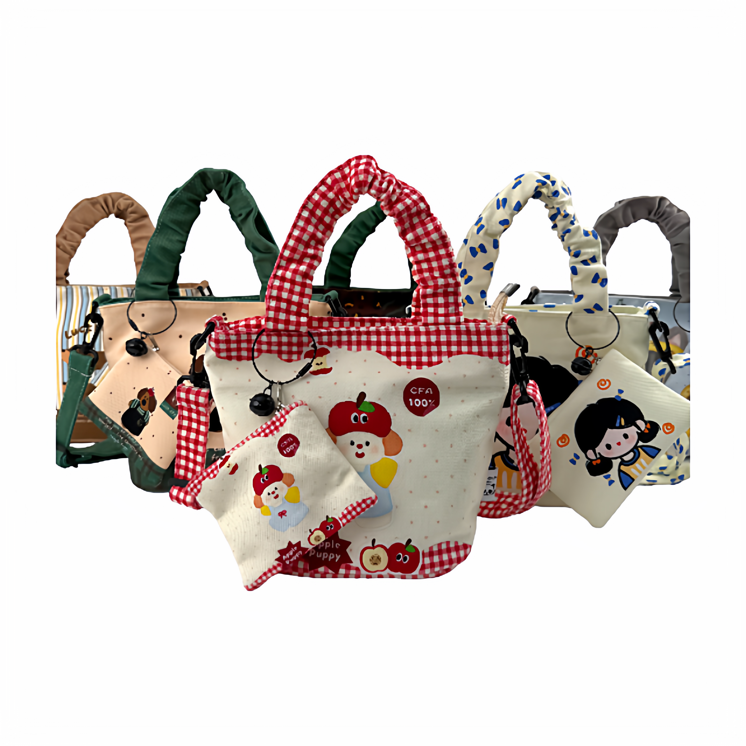 xiaoyumi2025新款卡通大容量单肩手提斜挎包水桶包帆布包通勤包包,箱包皮具/热销女包/男包,水桶包,淘宝优惠券,粉丝福利购,淘宝优惠卷