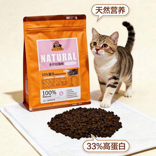 光头家全价牛初乳幼猫粮奶猫1-4-12月主粮增强免疫奶糕3斤4高蛋白 - 封面