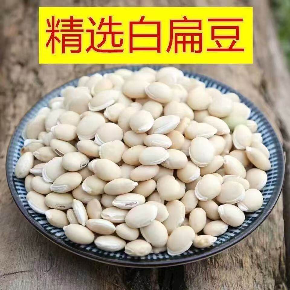 白扁豆新货农家自种正宗老品种小扁豆白豆子五谷杂粮粗粮食用煲汤