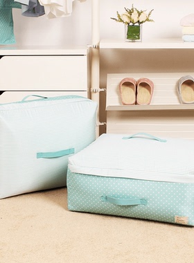 天纵 薄荷绿 衣服收纳袋棉被整理储藏袋子防潮可水洗