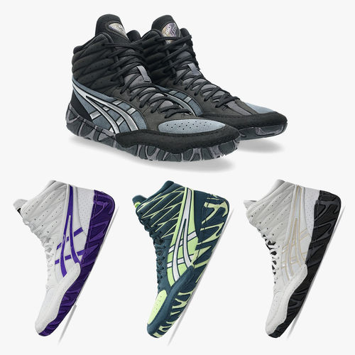 Asics男专业深蹲摔跤训练拳击鞋
