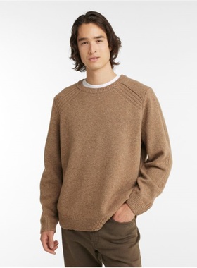 美国代购L.L.Bean男秋冬纯羊毛套头圆领毛衣LLBean羊毛衫TA520530