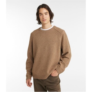 美国代购L.L.Bean男秋冬纯羊毛套头圆领毛衣LLBean羊毛衫TA520530