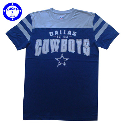 NFL夏季男士美式印花纯棉短袖t恤