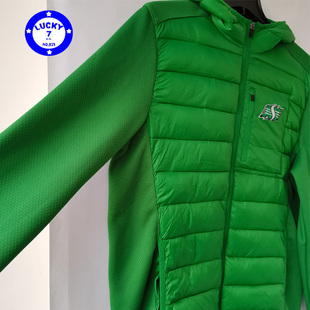 秋冬薄款正品CFL驯马师队美式连帽拼接羽绒服防风保暖运动外套L码