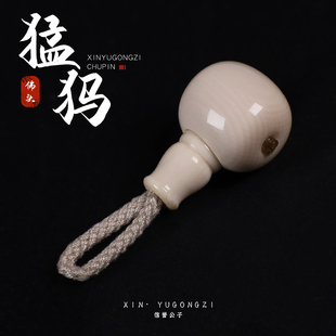 冰料原色猛犸象牙藏式三通佛头隔珠散珠佛珠金刚配珠菩提DIY配饰